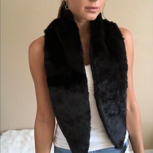 New with tags Michael stars stone fox faux fur scarf/wrap